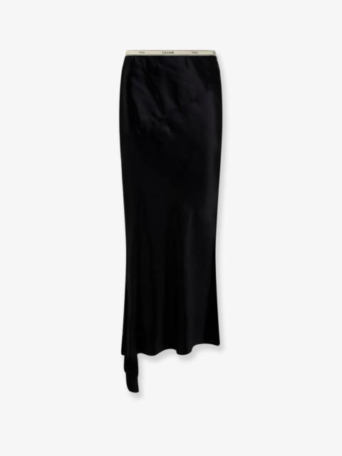 CELINE Celine Women Viscose Satin Midi Skirt