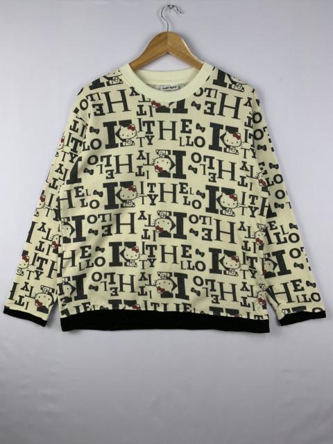 Other Designers Vintage - Hello Kitty Sweatshirt Fullprint Cream Large