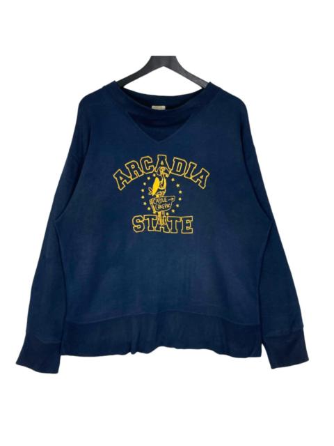 Other Designers Vintage Arcadia State Castle Creepie Sweatshirt Navy