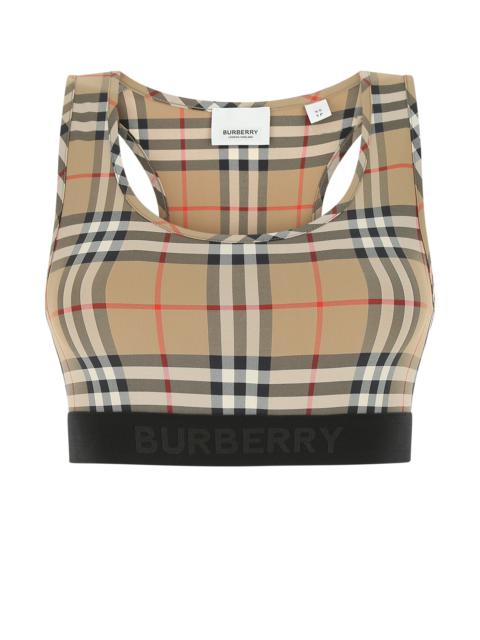 Burberry Printed stretch nylon top