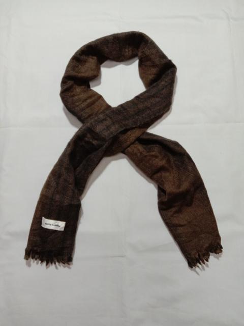 Other Designers Designer - Mila Schon Muffler/Scarf Brown Color Stripe