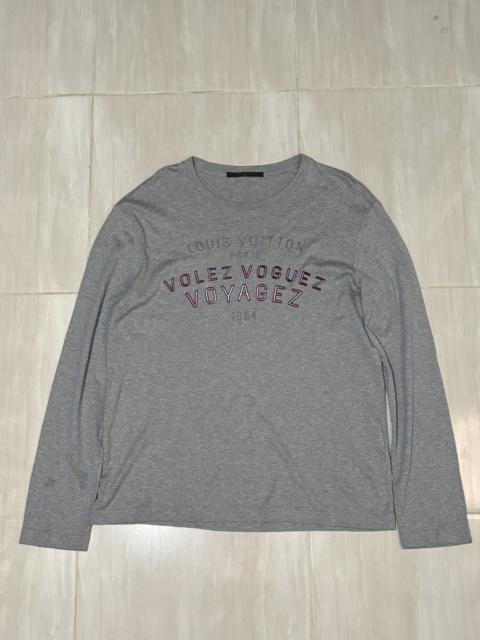 Louis Vuitton LOUIS VUITTON MOTIF VOLEZ VOGUEZ VOYAGEZ LONG SLEEVE SHIRT