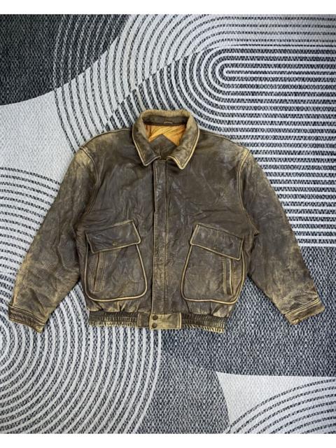 Other Designers Vtg Japanese Fashion Leather A-2 Bomber Jacket