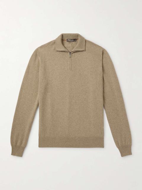 Slim-Fit Baby Cashmere Half-Zip Sweater