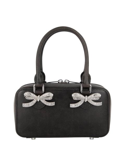 self-portrait Self-Portrait Mini Distressed Leather Tote