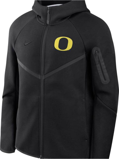 Nike Nike Men's Oregon Ducks Black Tech Fleece Full-Zip Hoodie
