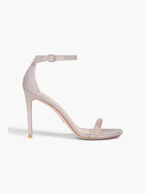 Stuart Weitzman Metallic woven sandals