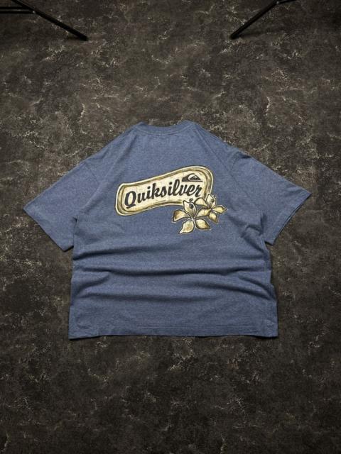 Other Designers Vintage 90s Quiksilver Big Logo Flower Surf Style T-Shirt