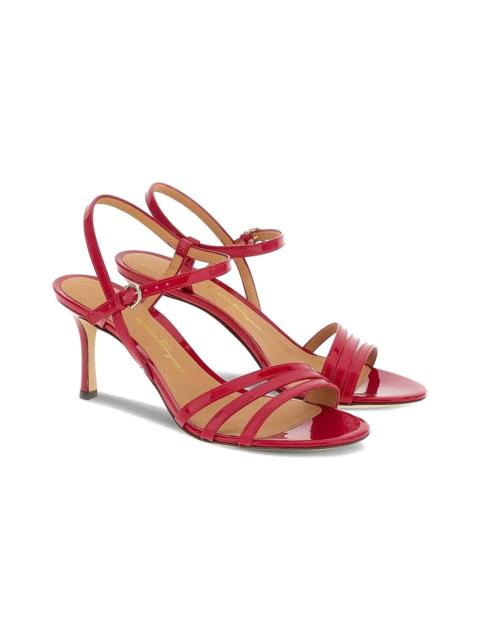 FERRAGAMO Ferragamo High-Shine 7mm Leather Sandal