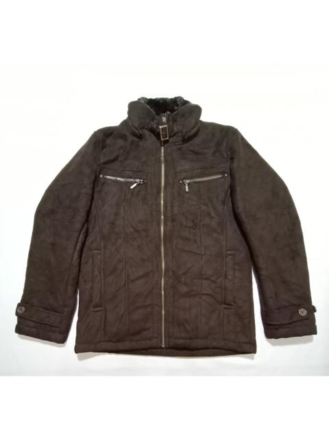 Other Designers Very Rare - Louis Chavlon Leather Sherpa Jacket