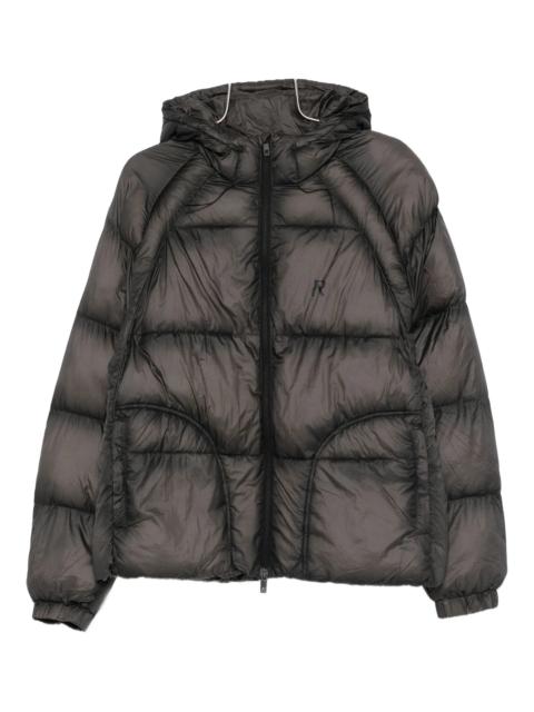REPRESENT translucent hooded puffer jacket