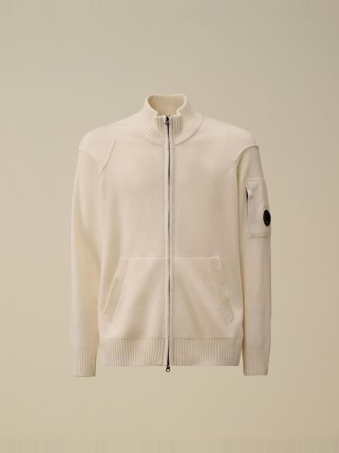 C.P. Company Lambswool GRS Full Zip Sweater