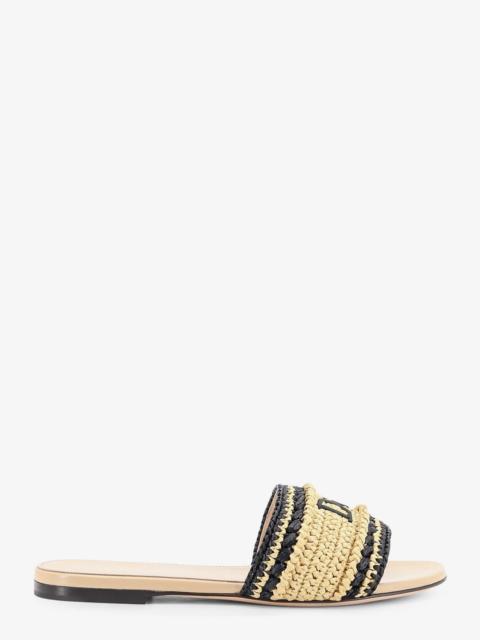Dior Dior Dior Woven Dioriviera Technical Fabric And Crochet Raffia Sandals