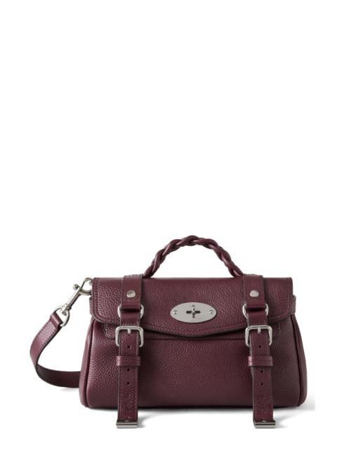 Mulberry Mulberry Mini Alexa Leather Satchel in Black Cherry at Nordstrom
