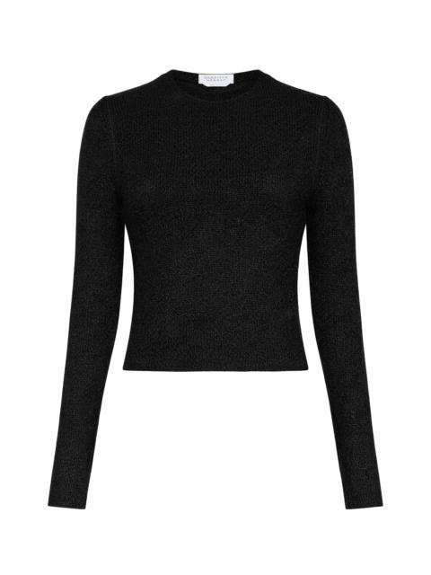 GABRIELA HEARST Praedics Knit Sweater in Black Mulberry Silk