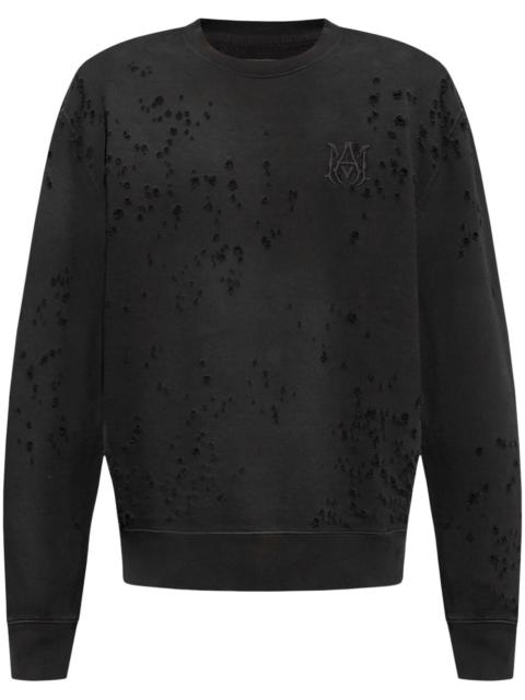 AMIRI logo-embroidered cotton sweatshirt