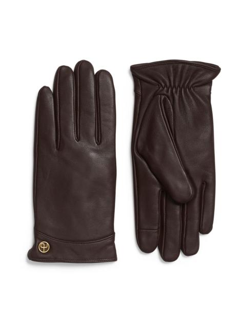 rag & bone rag & bone Joni Cashmere Lined Leather Gloves in Dark Espresso at Nordstrom