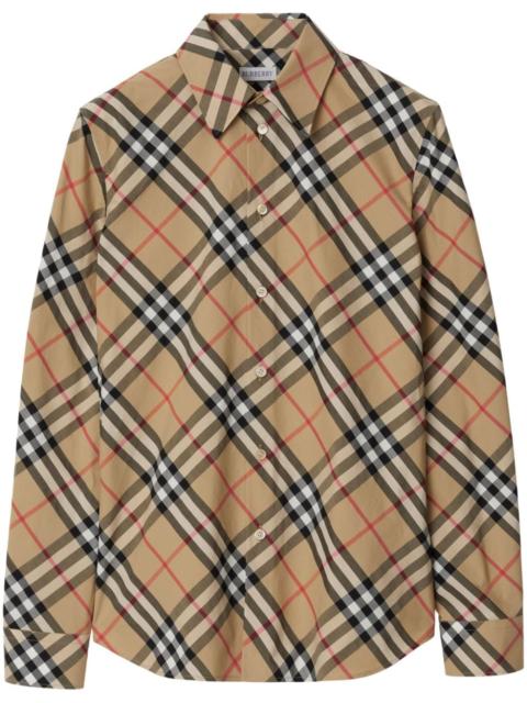 Burberry Burberry Women Check Cotton Shirt