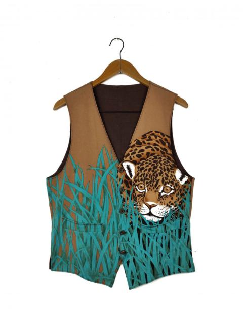 Other Designers Art - Reversible Nature/Tiger Vest Jacket Outerwear