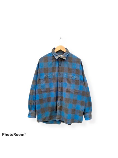 Other Designers Vintage - 🔥 STEALS 🔥 Vintage Flannel Checker Blue Black