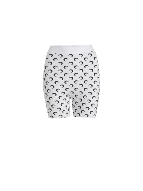Marine Serre Recycled Moon Jersey Mini Shorts
