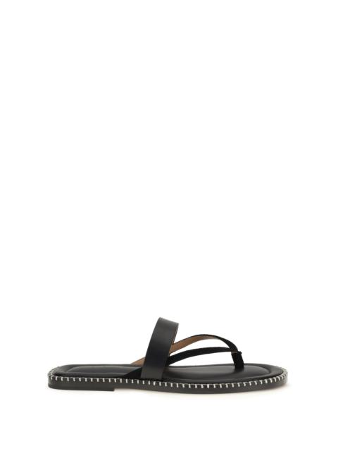 Dries Van Noten Dries Van Noten Men Slip-On Leather Sandals With Sequins