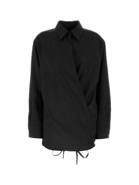 Valentino Valentino Garavani Women Black Wool Blend Shirt