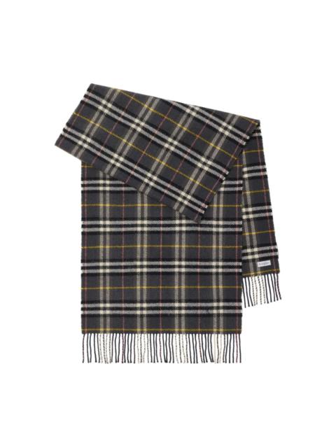 checked wool scarf