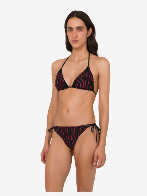 Moschino PRINTED LYCRA BIKINI TOP