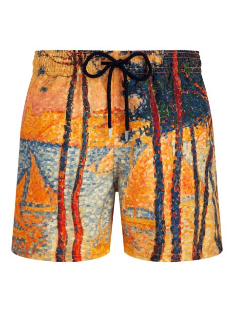 Vilebrequin Men 360 Swim Trunks Voile et Pins - Vilebrequin x Paul Signac