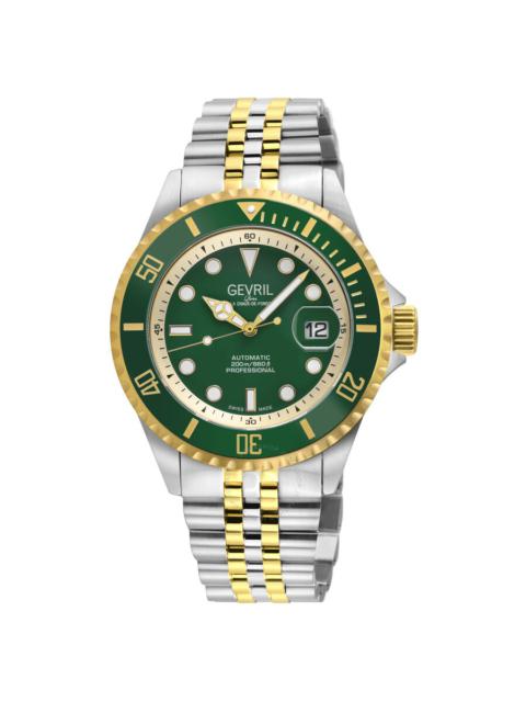 Other Designers Gevril Wall street Automatic Green Dial Men's Watch 41857B