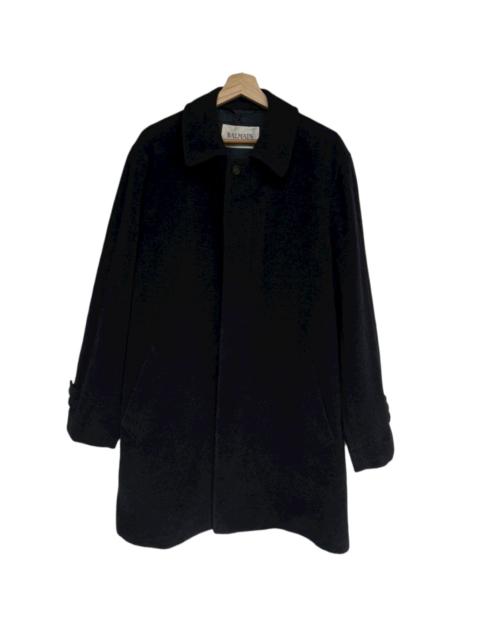 Balmain Vintage Balmain Wool Button Up Trench Coat