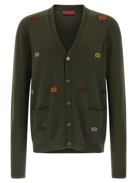 GUCCI Gucci Men Gg Intarsia Cardigan