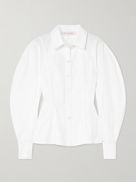 CAROLINA HERRERA Cotton-blend Poplin Shirt