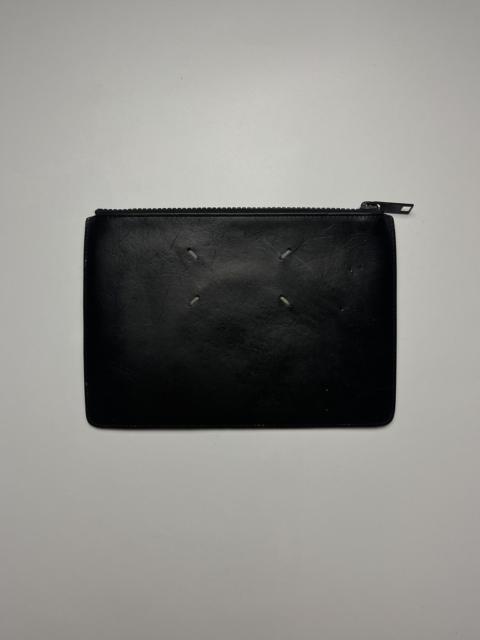 Maison Margiela Maison Margiela - '11' Numbered Logo Two-Tone Leather Clutch