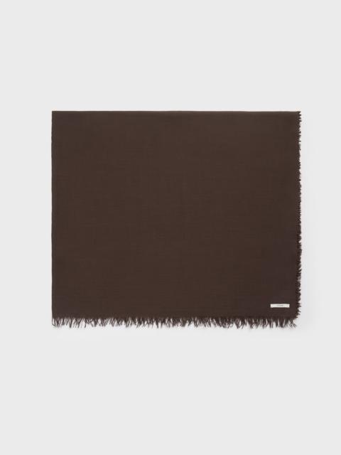 TOTEME Light wool blanket scarf chocolate