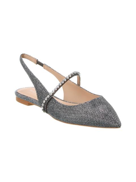 Stuart Weitzman Crystalline Mesh Slingback Flat