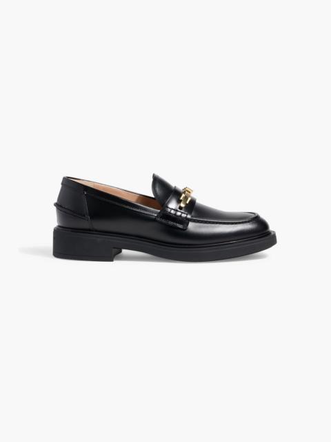 Gianvito Rossi Martine buckle-embellished leather loafers