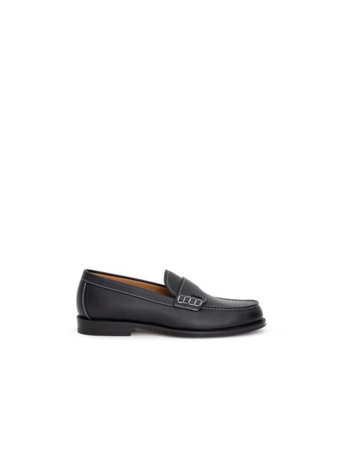 Black Leather Loafer