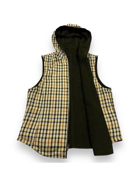 Other Designers DAKS × Vintage - DAKS LONDON NOVACHECK REVERSIBLE VEST HOODIE