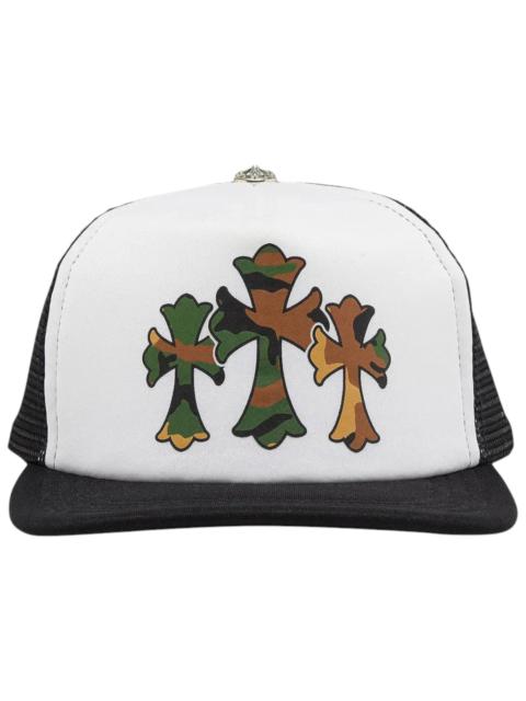 Chrome Hearts Chrome Hearts Triple Cross Trucker Hat Black/White