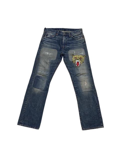 Other Designers Japanese Brand - RNa Inc. patchwork tiger denim pant