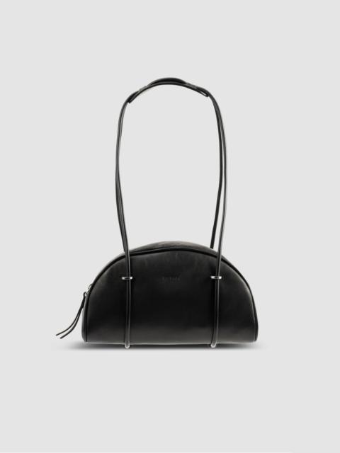 BY FAR Kimberly Bowler Black Nappa Leather Shoulder Bag