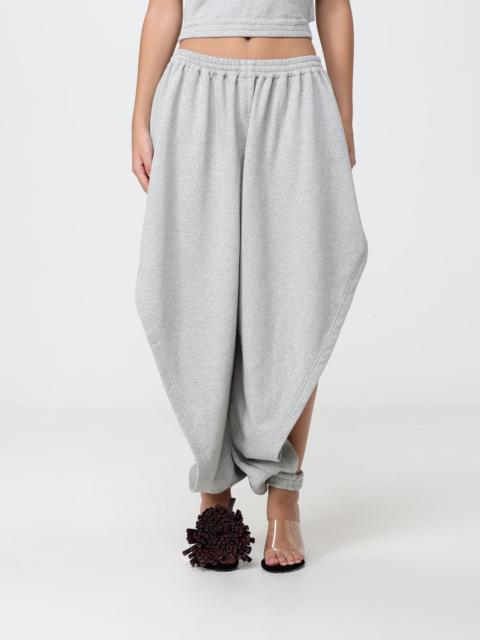 Alaïa Alai�A Women Wide-Leg Jogging Trousers Alaia In Cotton Blend With Cut-Outs
