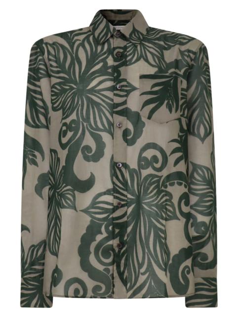 Dries Van Noten CORBINO FLORAL SHIRT | KHAKI