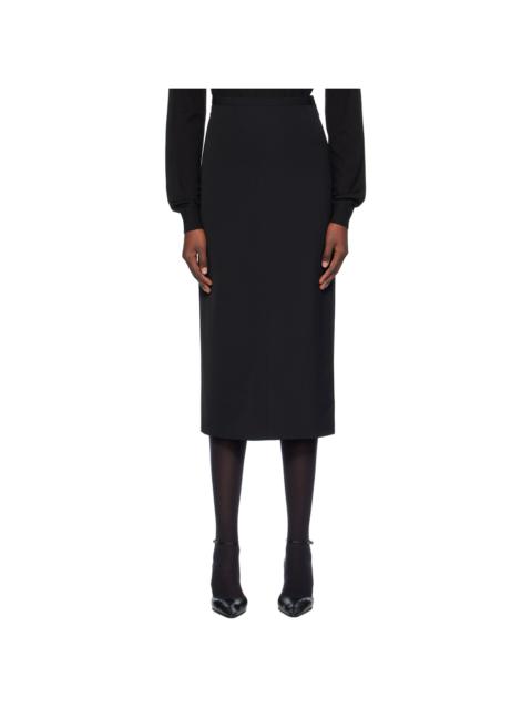 The Row Black Mathias Midi Skirt