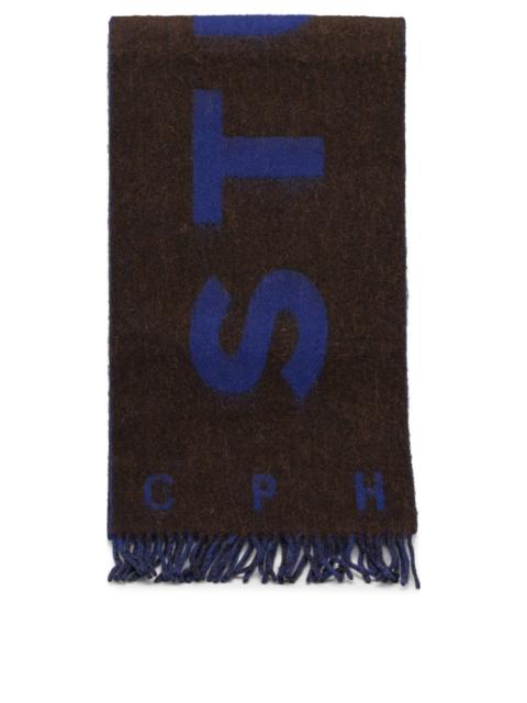 Other Designers Copenhagen Wool Blend Scarf Dark Brown