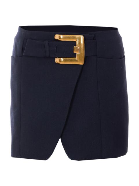 Balmain Belted Mini Skirt