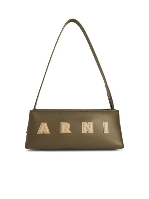 Marni Marni Museo Baguette Bag In Green Leather Women