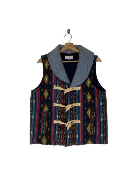 Other Designers Japanese Brand - ✨Vapor Wear navajo style shawl collar vest jacket
